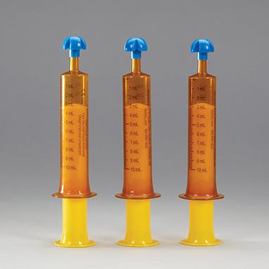 Comar® Oral Dispensers with Tip Caps, 10mL - Amber