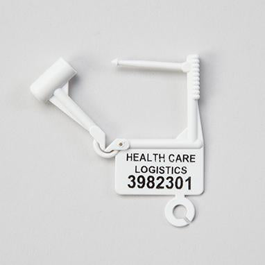 MedValue Padlock Seals, Consecutively Numbered, White, Pack