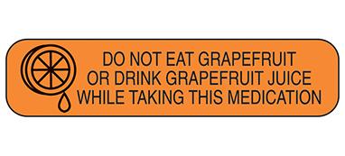MedValue Do Not Eat Grapefruit Labels