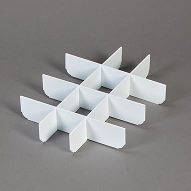 MedValue White Divider Set for Half-Size Crash Cart Boxes