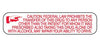 MedValue Caution Federal Prohibits Labels
