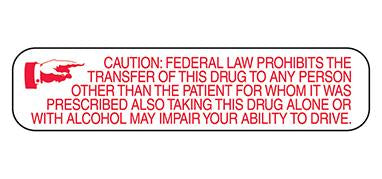 MedValue Caution Federal Prohibits Labels