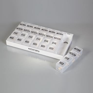 MedValue Weekly Time-of-Day Medication Organizer