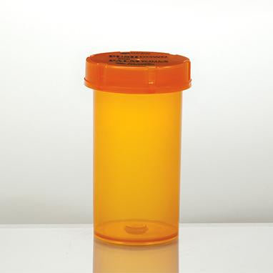MedValue Friendly and Safe Vials With Child Resistant Caps Attached, 40 Dram