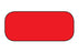 MedValue Blank Rectangle Labels, High Visibility Red