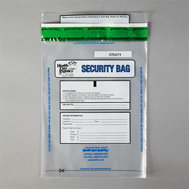 MedValue Alert Void Security Bags, Clear, 9 x 12