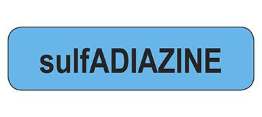 MedValue sulfADIAZINE Label, Removable Adhesive