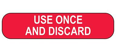MedValue Use Once and Discard Labels