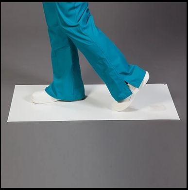 Health Care Logistics Health Care Logistics Adhesive Floor Mat 18 X 36 Inch White - 17736