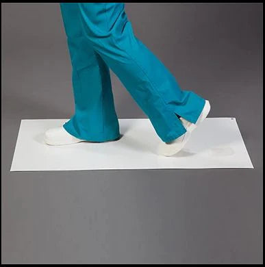 Health Care Logistics - Adhesive Floor Mat 18 X 36 Inch White - 17736
