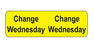 MedValue Tube Change Labels/Wednesday
