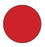MedValue Blank Circle Labels, High Visibility Red