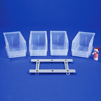 MedValue Bin Holder for Mobile Hygiene Station, Four #MV-992383 Bins