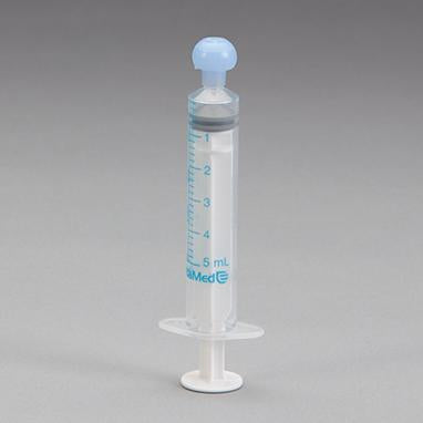 ExactaMed Oral Dispensers w/ Tip Caps, 5mL - Clear