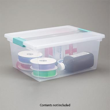 MedValue Tote with Latching Lid, 14x6x11