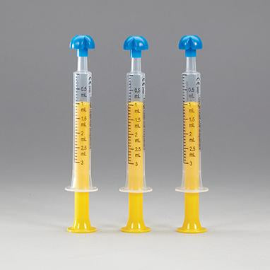 Comar® Oral Dispensers with Tip Caps, 3mL - Clear