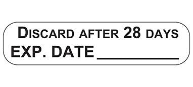 MedValue Discard After 28 Days Labels