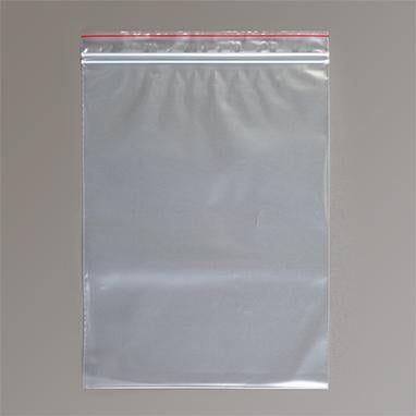 Premium Red Line Reclosable Bags, Double-Track, 9 x 12