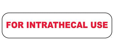 MedValue For Intrathecal Use Labels