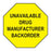 MedValue Unavailable Drug Manufacturer Backorder Labels