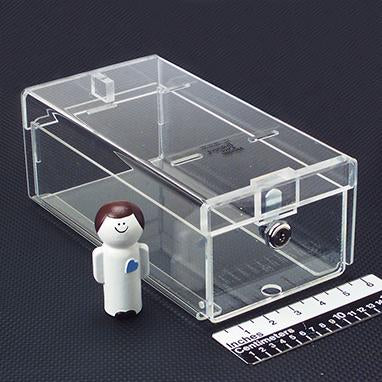 MedValue Small Locking Refrigerator Storage Box, Acrylic