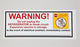 MedValue Warning Do Not Unplug Refrigerator Label