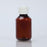 MedValue Amber Plastic Bottles with Caps, 100mL