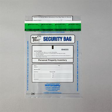 MedValue Alert Personal Property Bags, Clear, 8 x 10