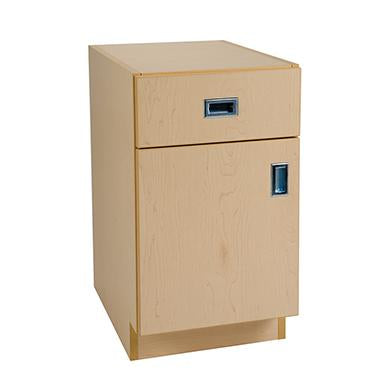 MedValue Desk Cabinet with Drawer and Door, Hinged Left