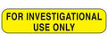 MedValue For Investigational Use Only Labels