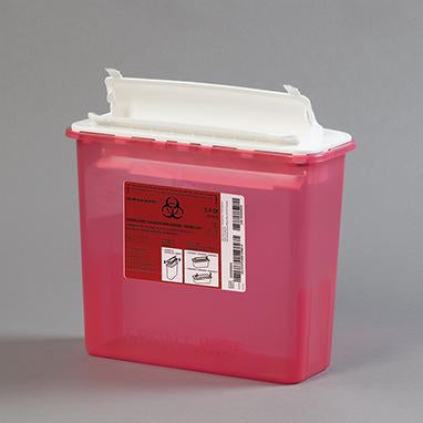 MedValue Biohazard Waste Containers, 5.4 Quart, Case