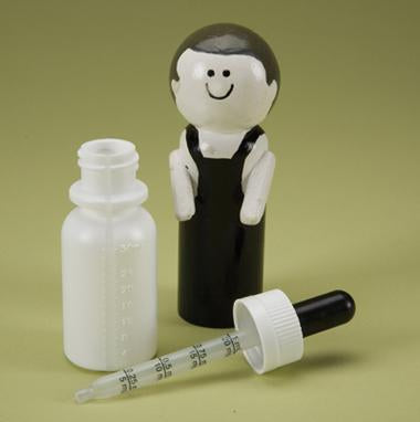 MedValue Window Strip Vials with Calibrated Droppers - White
