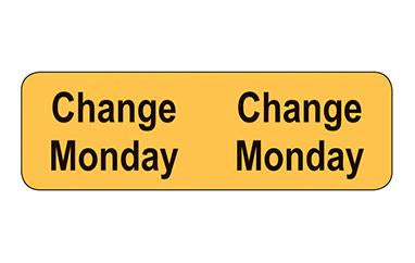 MedValue Tube Change Labels/Monday