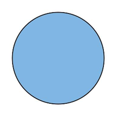 MedValue Blank Circle Labels, Blue