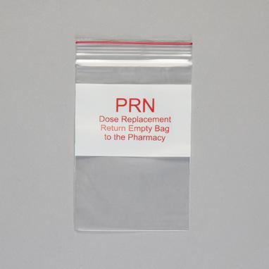 MedValue PRN Bags, Red, 4 x 6
