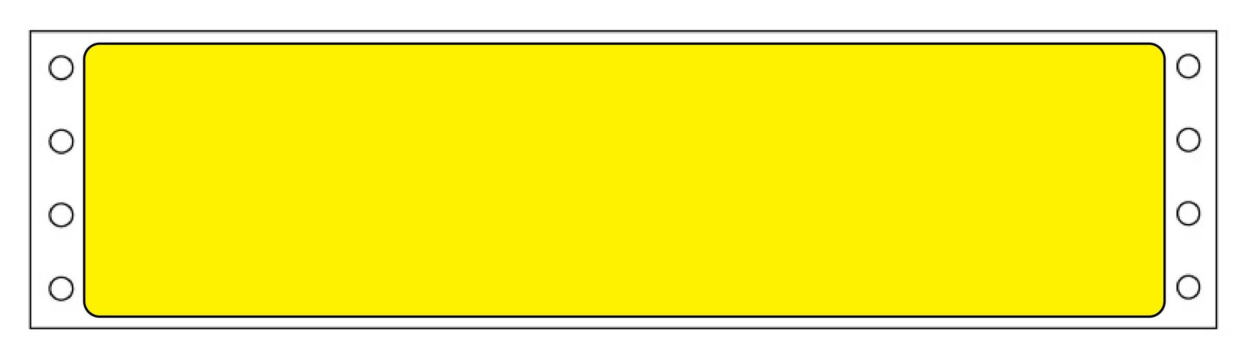 Medical Labels - Yellow Impact Labels, High Volume, 3-1/2" x 15/16"
