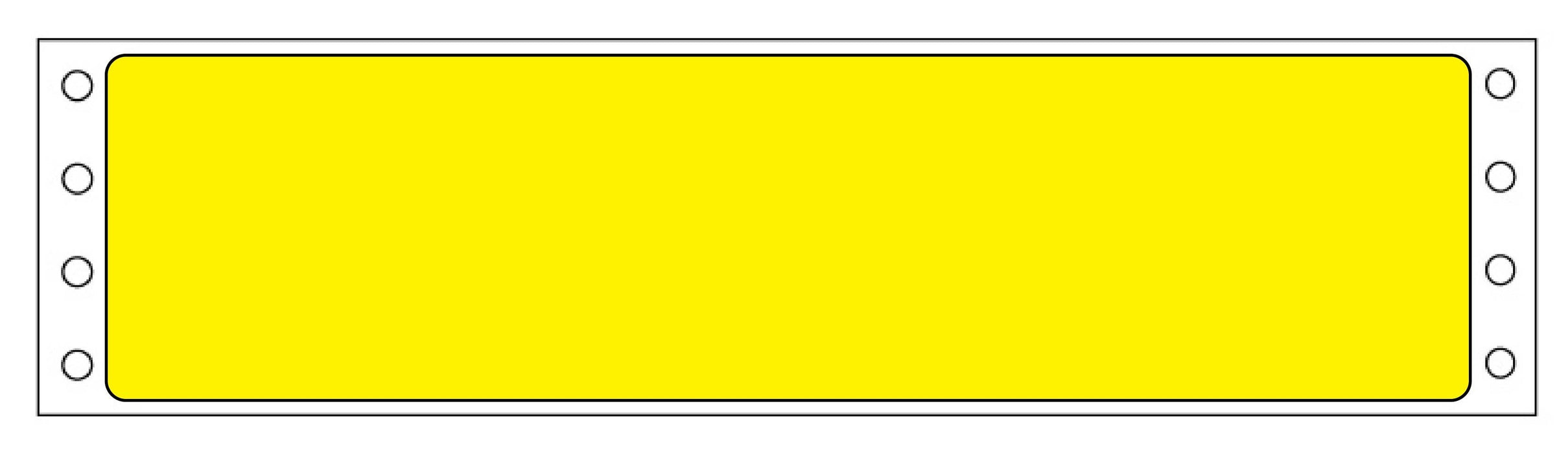 Medical Labels - Yellow Impact Labels, High Volume, 3-1/2" x 15/16"
