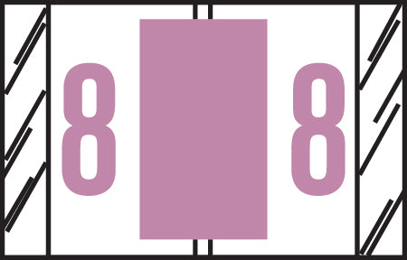 Tabbies Tab Product Compatible Numeric Label Rolls, 1"H x 1-1/2"W, 500 Per Roll