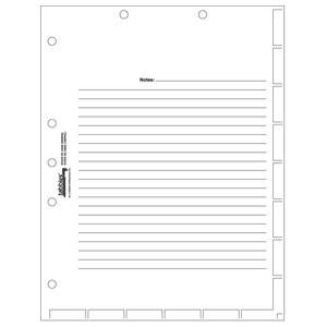 Tabbies Medical Chart Index Tabs & Divider Sheets - 11" H x 8-1/2" W