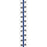 Tabbies Numerical Exhibit Index Tabs, Blue Color Edge - 1/2" in, - 5 packs per Box