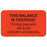 Tabbies Billing/Collection Labels "THIS BALANCE IS OVERDUE! PROMPT PAYMENT WILL AVOID COLLECTION PROCEDURES."  1-1/2"W x 7/8"H, 250 per Roll - MAP4490