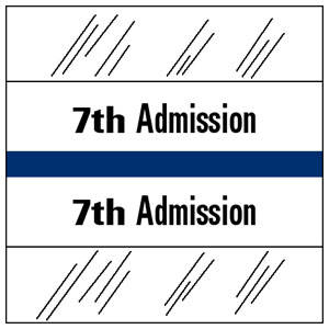 Tabbies  Admission Index Tabs & Chart Divider Sheets- 1-1/2"H x 1-1/2"W, 100 per Pack