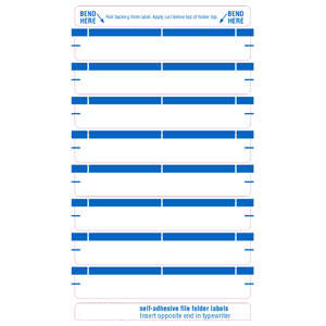 Tabbies 1-Up Name Labels, File Folder Label	- 3-7/16"W x 9/16"H, - 248 per Pack