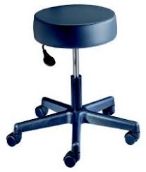 4200 Series - Exam Stool Backless Pneumatic Height Adjustment 5 Casters Gray - 424002
