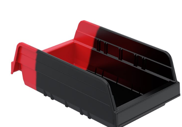 Akro-Mils Indicator Bin Storage Bin Blue / Orange Plastic 4 X 6-5/8 X 11-5/8 Inch - 36462BLUE