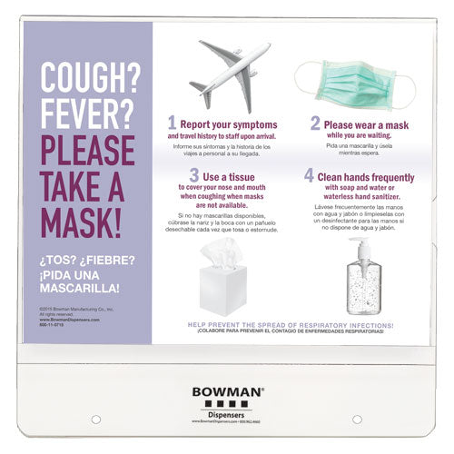Bowman Dispensers BD106-0012 Cover Your Cough Compliance Kit