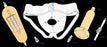 Urocare - Male External Kit Urinal 20 to 40mm Diameter Sheath Universal Suspensory Garment 26- 46 Inch Waist Latex - 94403