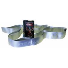 TheraBand CLX Consecutive Loops - Exercise Resistance Band with Loops Silver 4 Inch X 5 Foot 2X-Heavy Resistance - 12719-T
