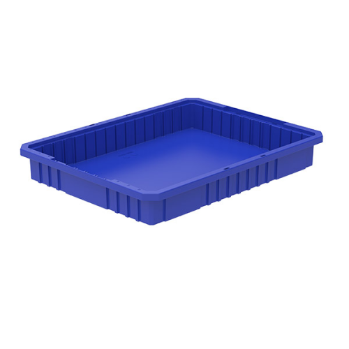 Akro-Mils Akro-Grid Dividable Container Blue Plastic 3 X 17-3/8 X 22-3/8 Inch - 33223