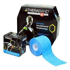 Theraband - Kinesiology Tape Water Resistant Cotton / Spandex 2 Inch X 5 Yard Blue NonSterile - 12758
